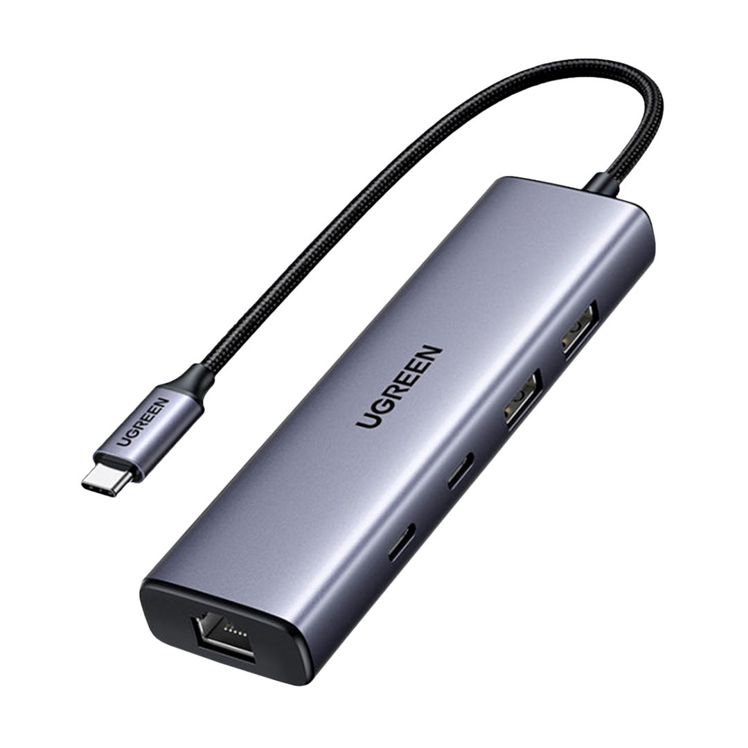 UGREEN CM512 45320 Adaptador HUB USB-C a RJ45 6 en 1