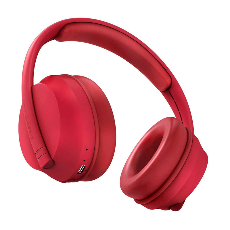 ENERGY SISTEM HOSHI ECO (457557) Auriculares Bluetooth, Plástico 100% reciclado, 23 horas de música y Deep Bass, Rojo