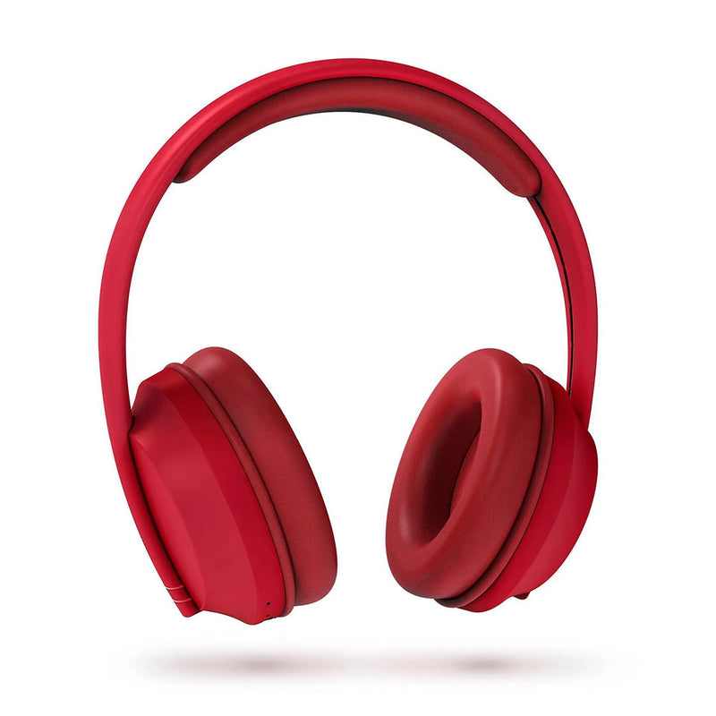 ENERGY SISTEM HOSHI ECO (457557) Auriculares Bluetooth, Plástico 100% reciclado, 23 horas de música y Deep Bass, Rojo