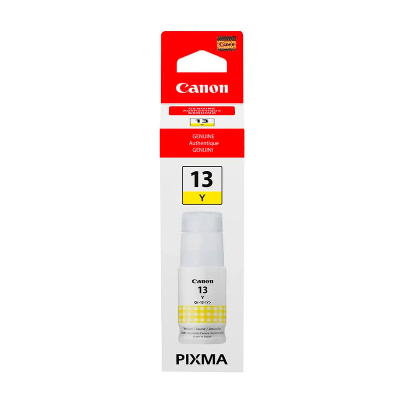 CANON 4686C001AA Botella de tinta Canon GI-13 Color Amarillo 70ml, PIXMA G510 y G610