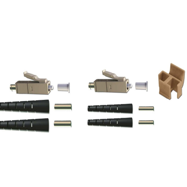 MMC 48MMCLCD Conector de FO multimodo dúplex UPC beige 900-ÁM/2mm/3mm