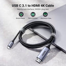 Cabo HDMI UGREEN MM142 50570 USB Tipo C 4K 60Hz 1,5m 