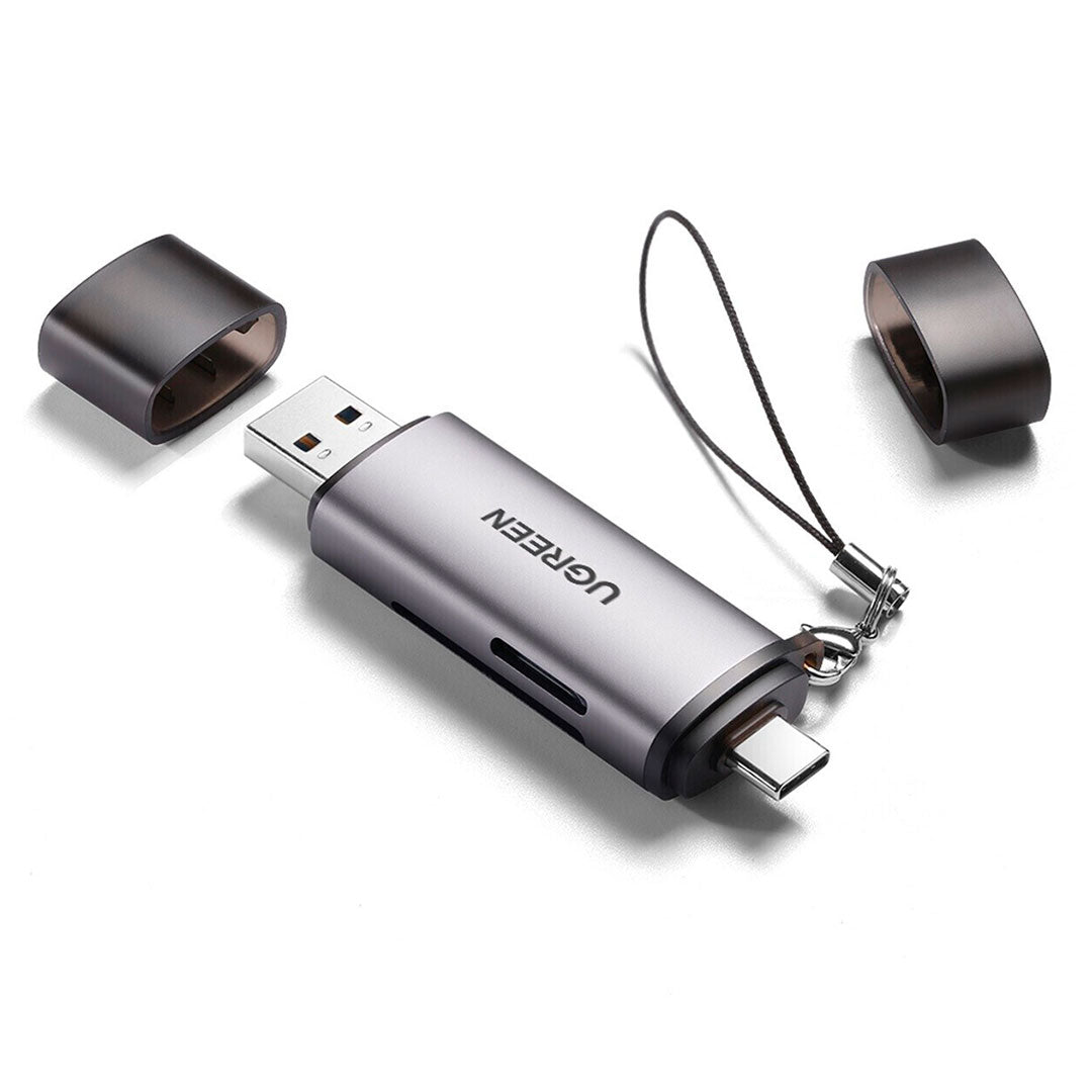 UGREEN CM185 50706 Lector de Tarjeta USB-A/USB-C Macho a Puerto SD TF