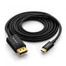 Cabo USB-C macho para Displayport macho UGREEN MM139 50994 4K x 1,5 m, preto