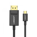 Cabo USB-C macho para Displayport macho UGREEN MM139 50994 4K x 1,5 m, preto