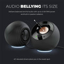 CREATIVE PEBBLE SE 2.0 Parlantes RGB 2.0 4.4W, USB-C, Negro, 51MF1680AA000