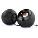 CREATIVE PEBBLE SE 2.0 Parlantes RGB 2.0 4.4W, USB-C, Negro, 51MF1680AA000