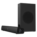 CREATIVE STAGE V2 Barra de sonido con subwoofer 2.1, 80/160w, Bluetooth, Negro, 51MF8375AA001
