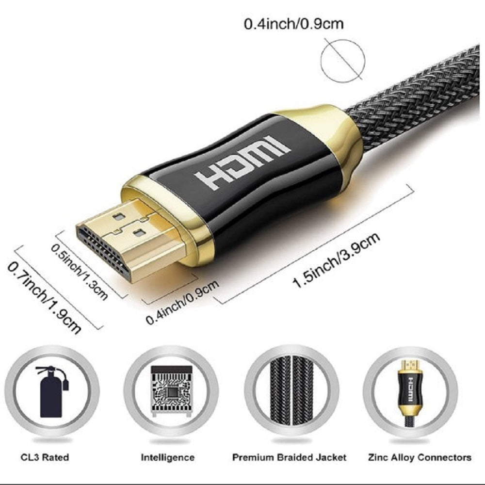 YUS HDMI03-15C Cable HDMI 2.0 plano 4K x 1.5mts