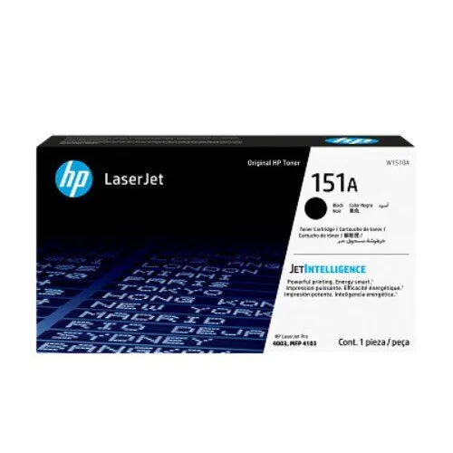 HP W1510A Cartucho de Tóner Estándar 151A Láser Negro
