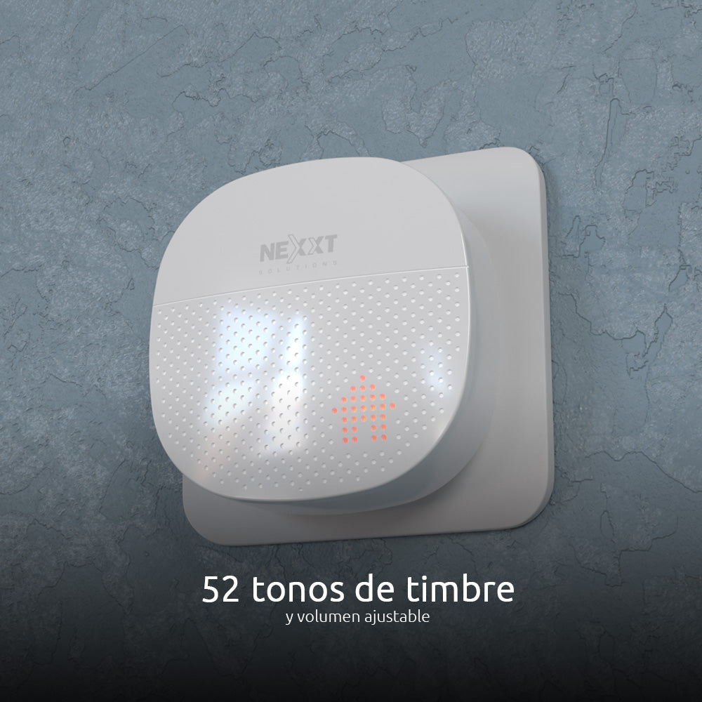 NEXXT SOLUTIONS NHC-D100 Timbre inteligente WIFI Con Cámara Full HD 2MP Alexa
