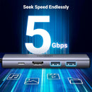 Adaptador UGREEN CM511 60384 6 em 1 USB HUB, HDMI 4K 60Hz, porta PD, USB 3.0