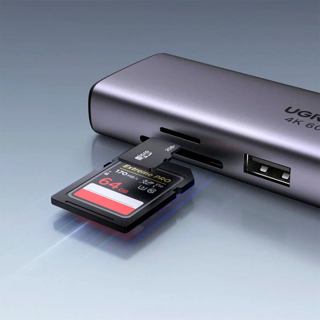 UGREEN CM512 60515 Adaptador HUB 7 en 1 USB-C a HDMI 4K