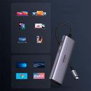 Adaptador HUB UGREEN CM512 60515 7 em 1, 4K HDMI, 60 Hz, USB C, 100 W PD, leitor de cartão SD/TF, x2 USB 3.0