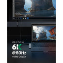 Adaptador UGREEN CM251 60560 HUB para MacBook Pro, 6 em 2, leitor de cartão SD TF, porta Thunderbolt 3, USB 3.0