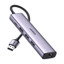 Adaptador HUB UGREEN CM475 60600 4 em 1, USB-C para RJ45/USB-A