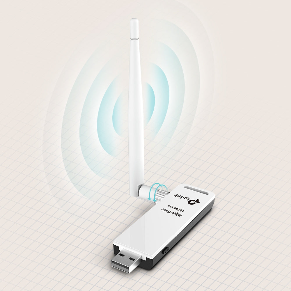 TP-LINK TL-WN722N Adaptador USB WiFi4 2.4Ghz 150Mbps