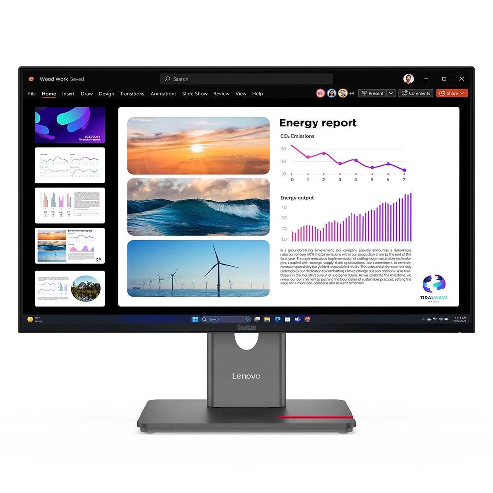 LENOVO ThinkVision P24Q-40 Monitor Plano 23.8“ 2560x1440 WLED 123 DPI 64B2GAR1LA