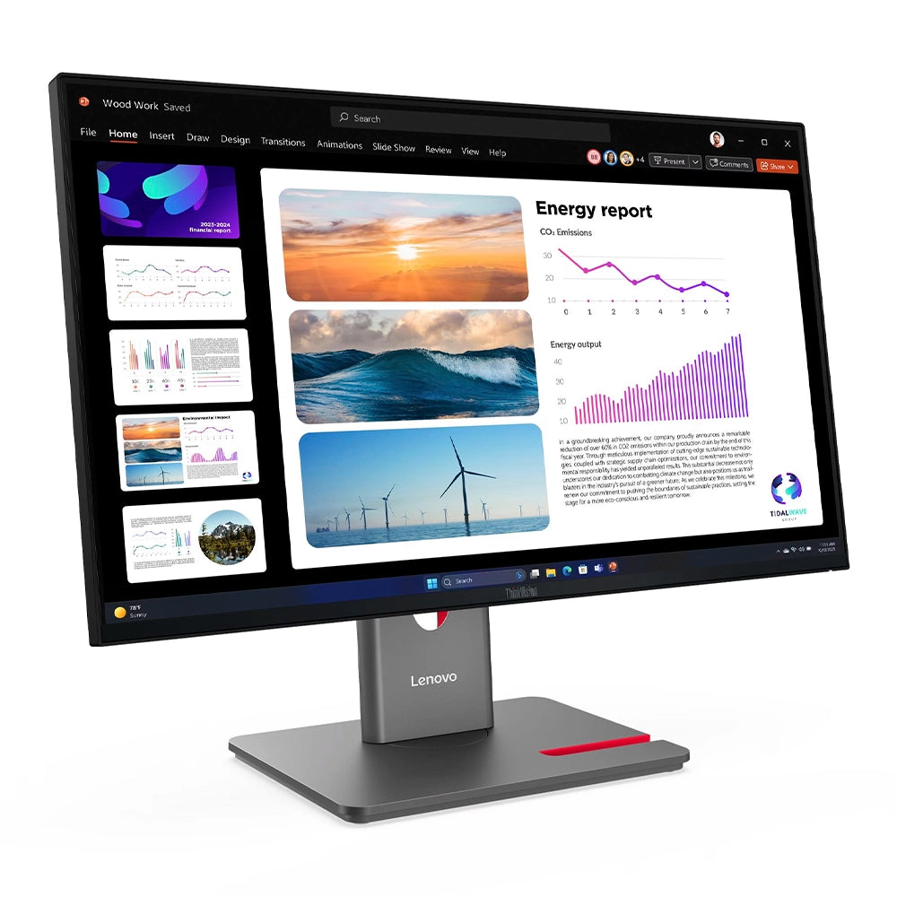 LENOVO ThinkVision P24Q-40 Monitor Plano 23.8“ 2560x1440 WLED 123 DPI 64B2GAR1LA