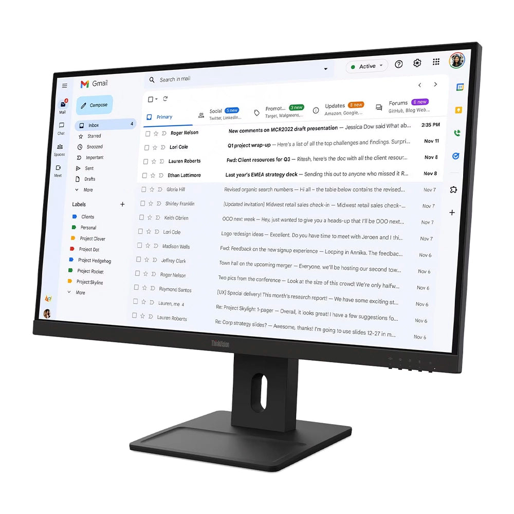 LENOVO ThinkVision E27-40 Monitor 27" IPS 1920 x 1080 WLED 82 DPI 64BCMAR4LA