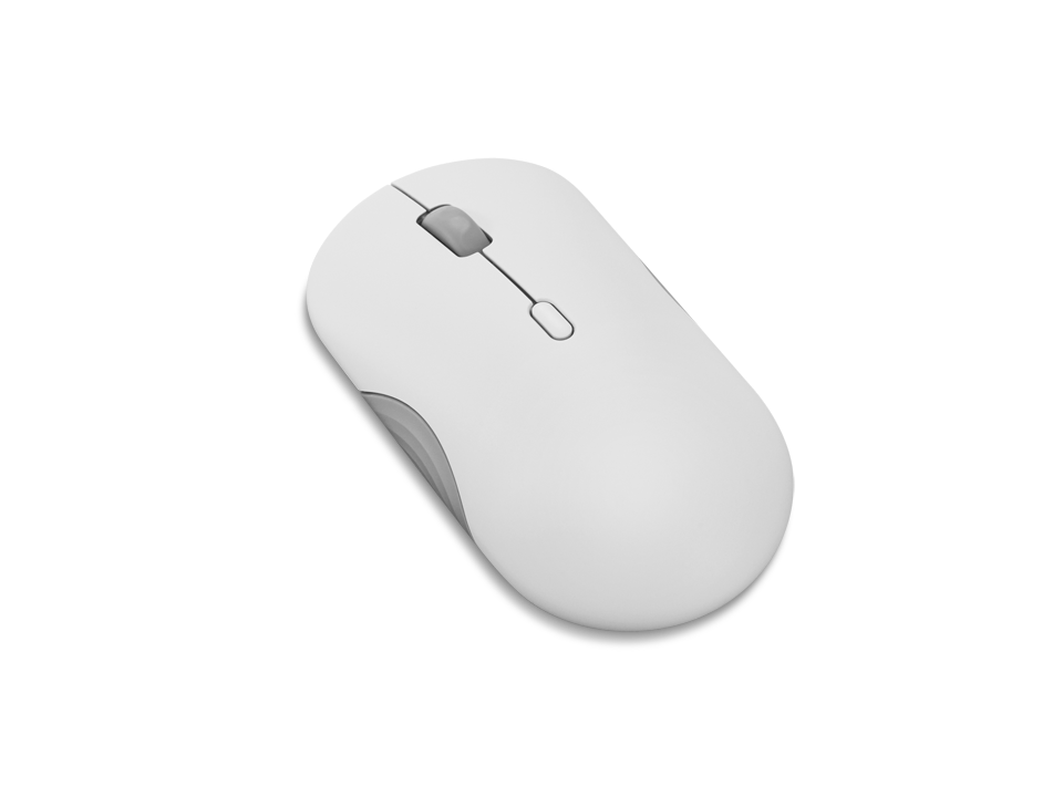 LENOVO 350 Mouse Silencioso Dual Bluetooth 5.3 Sin Batería Gris Nube GY51S61909