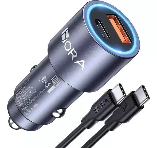 1HORA GAR241-G Cargador Para Auto 38W
