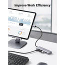 UGREEN CM219 70336 Adaptador HUB USB Tipo C de 4 portas para hub USB 3.0 alimentado por micro USB