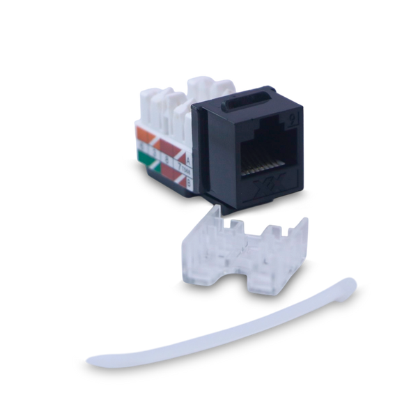 KONEXXION 7202010009 Conector Modular Jack Cat6 RJ45 ANSI/TIA 568-C.2, Negro