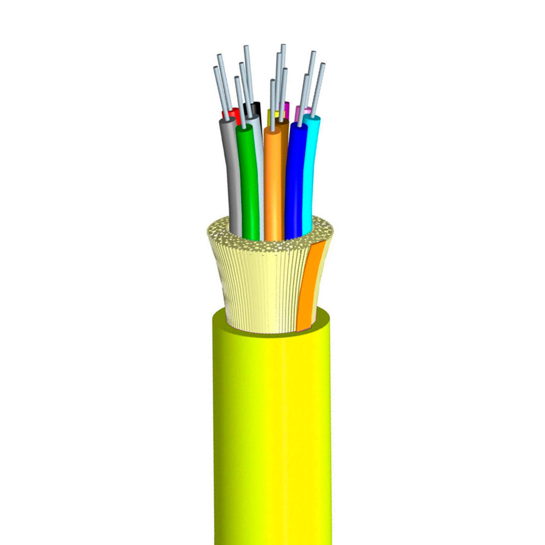 COMMSCOPE 760004267 Cable de Fibra Optica Monomodo OS2 12 Hilos LSZH Amarillo 100m