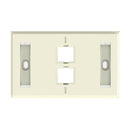 COMMSCOPE 760249169 FACE PLATE UNIVERSAL 2 PUERTOS CON LABEL, PLACA PARA JACK COLOR ELEC IVORY