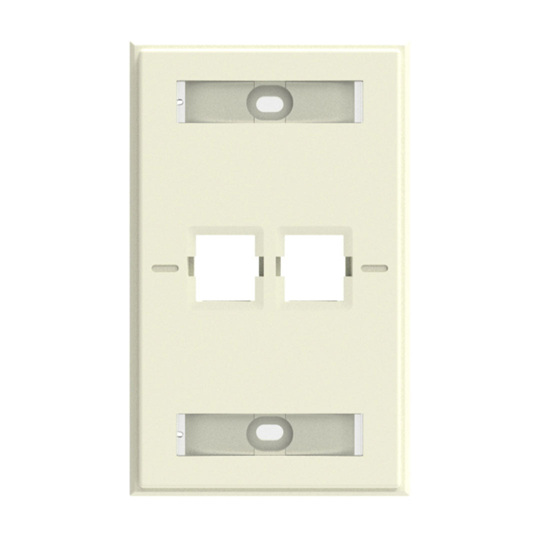 COMMSCOPE 760249169 Face Plate Universal 2 Puertos con Label Placa par