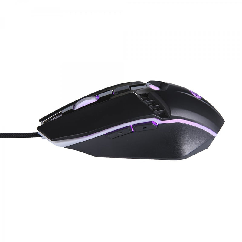 Mouse gamer HP M270 de 4 botões com luz de fundo, USB e sensor óptico, preto