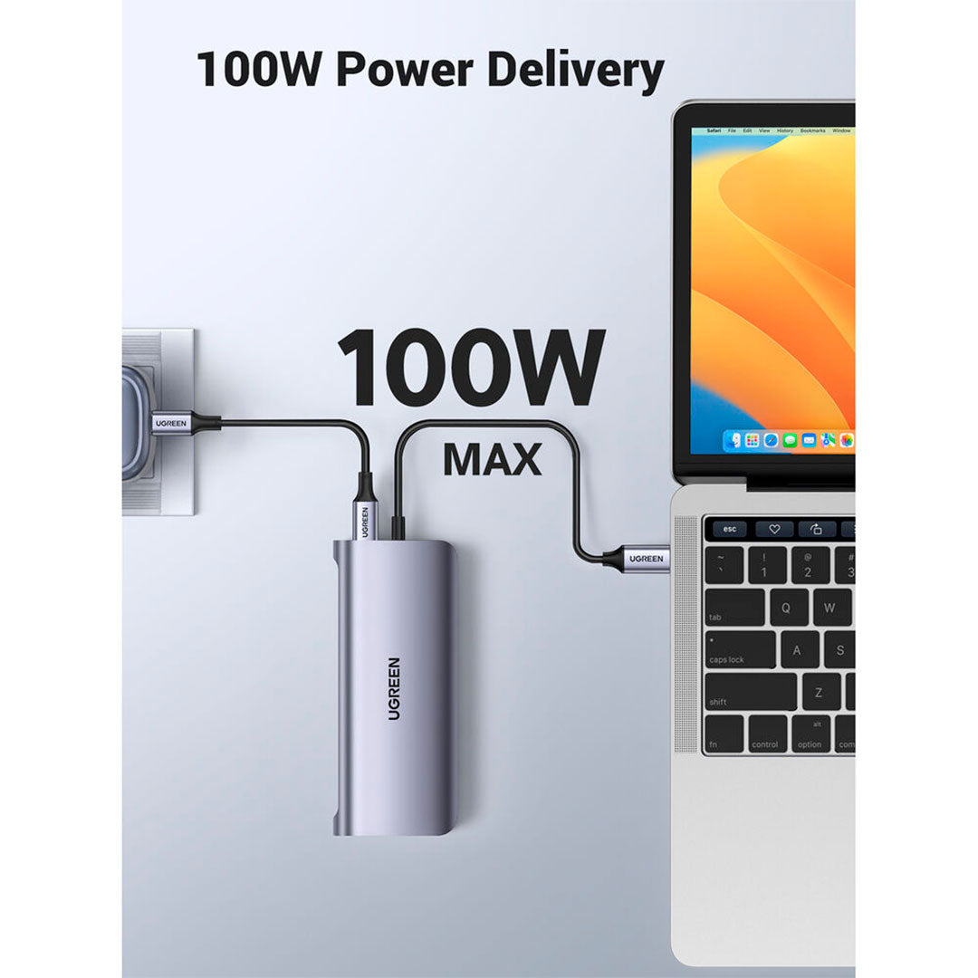 UGREEN CM179 80133 Adaptador HUB USB-C 10 en 1 con HDMI 4K y VGA