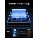 Cabo UGREEN US355 80150 USB-C 3.2 1mt, nylon e alumínio 