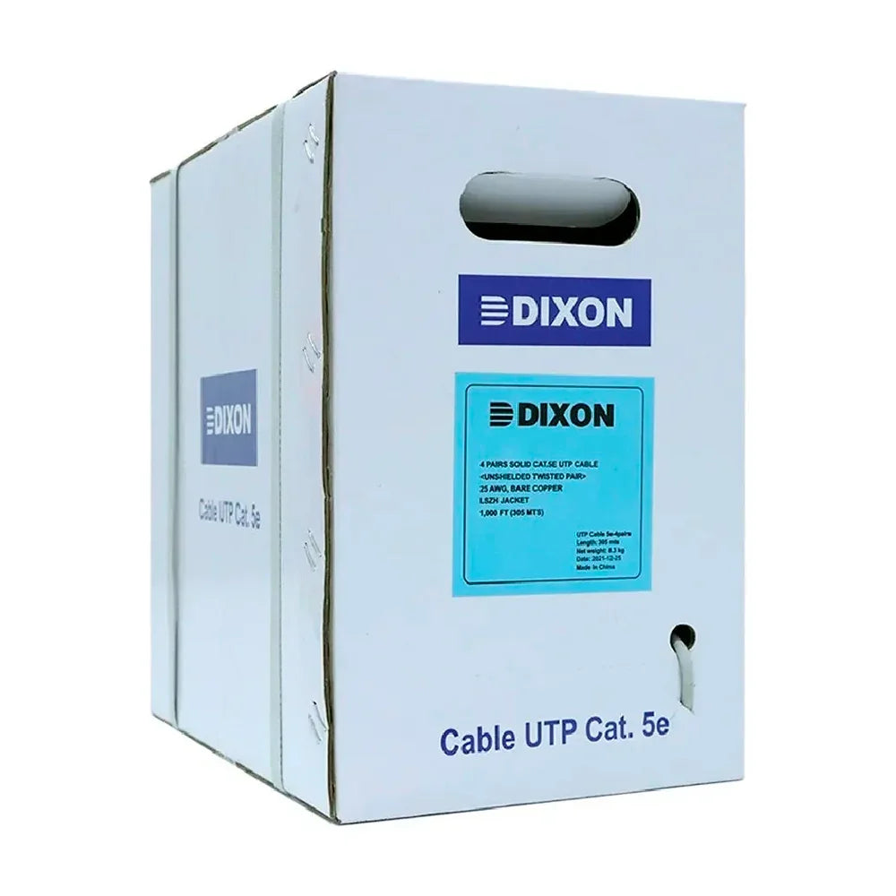 DIXON 8050 LSZH Cable de red U/UTP Cat 5e , gris, 305m