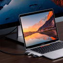 UGREEN CM380 80856 Adaptador HUB USB C Ultra Slim 6 em 2 para MacBook, USB 3.0, HDMI, Cartão SD, Cartão TF, USB-C 