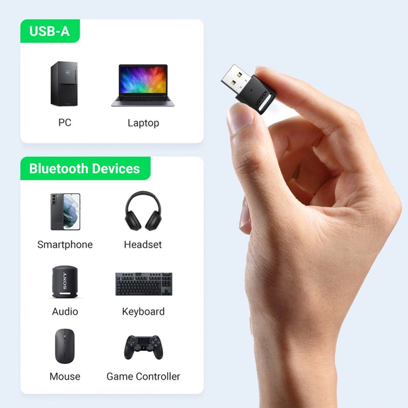 UGREEN CM390 80890 Adaptador USB-A Bluetooth 5.0