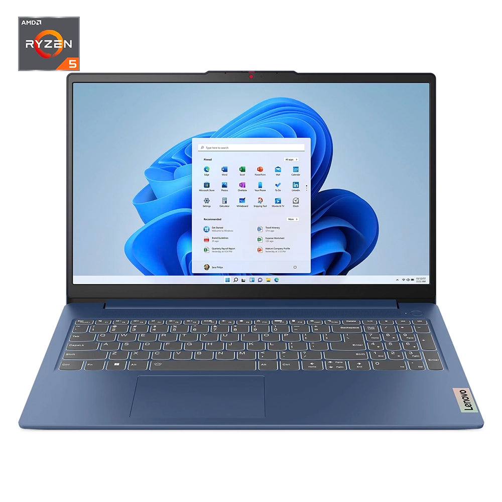 LENOVO 82XQ00EWLM IdeaPad Slim 3 15AMN8 Laptop 15.6" FHD AMD Ryzen 5 7520U 4.3GHz 8GB DDR5 512GB SSD Windows 11 Home