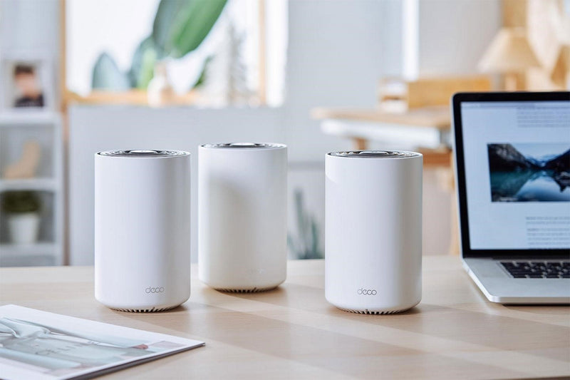 TP-LINK DECO X68(3-pack), Pack x3 Sistema WiFi 6 en malla para todo el hogar AX3600 Triple banda IA Control por voz Alexa