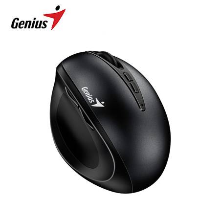 GENIUS 8300S Mouse inalámbrico ergonómico vertical, 7 botones, negro 31030037400