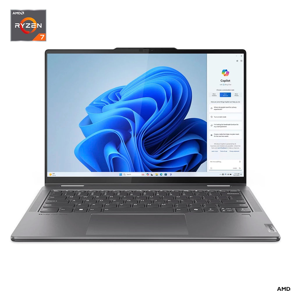 LENOVO Yoga 7 2-in-1 14AHP9 Laptop 14" WUXGA OLED AMD Ryzen 7 8840HS 5.1GHz 16GB DDR5 1TB SSD 83DK009HLM