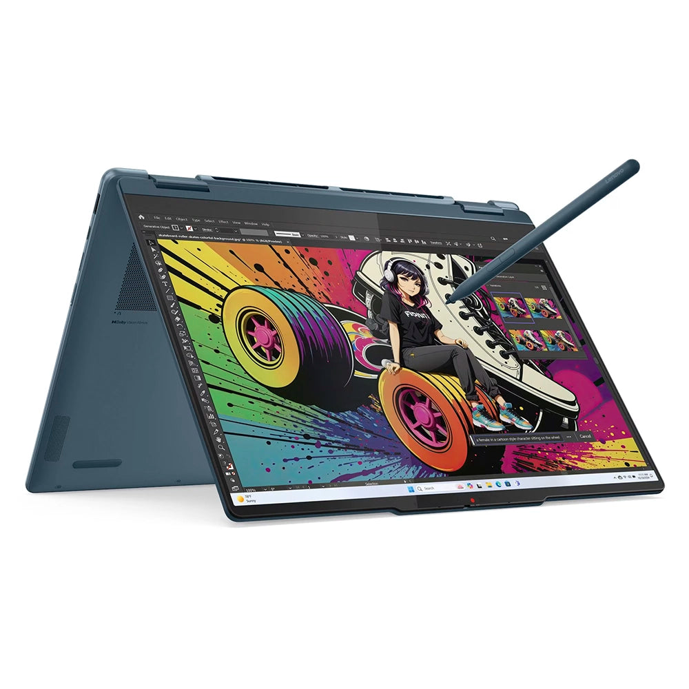 LENOVO Yoga 2 2-in-1 14AKP10 Laptop 14" 2.8K WQXGA+ OLED AMD Ryzen AI 7 350 5.0GHz 32GB DDR5 1TB SSD 83JR006YLM