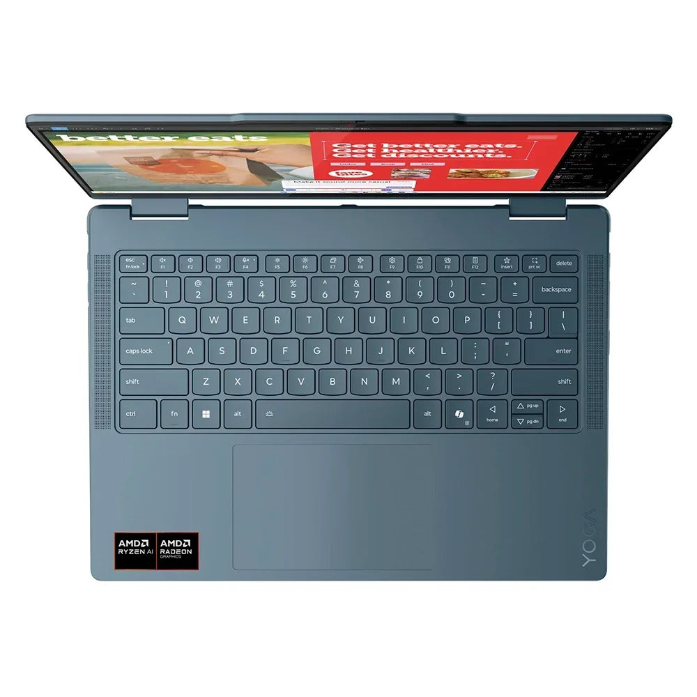 LENOVO Yoga 2 2-in-1 14AKP10 Laptop 14" 2.8K WQXGA+ OLED AMD Ryzen AI 7 350 5.0GHz 32GB DDR5 1TB SSD 83JR006YLM