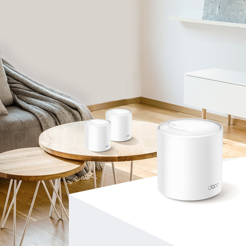 TP-LINK DECO X10(3-pack), Pack x3 Sistema Wi-Fi 6 MESH para todo el hogar AX1500. Doble Banda AI