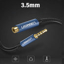 UGREEN AV118 40675 3,5 mm TRRS macho/fêmea cabo de extensão de áudio e microfone x 2 m