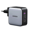 UGREEN CD296-90409 Nexode 3 portas USB C carregador de viagem 65 W uso internacional para MacBook Pro Air Dell XPS 