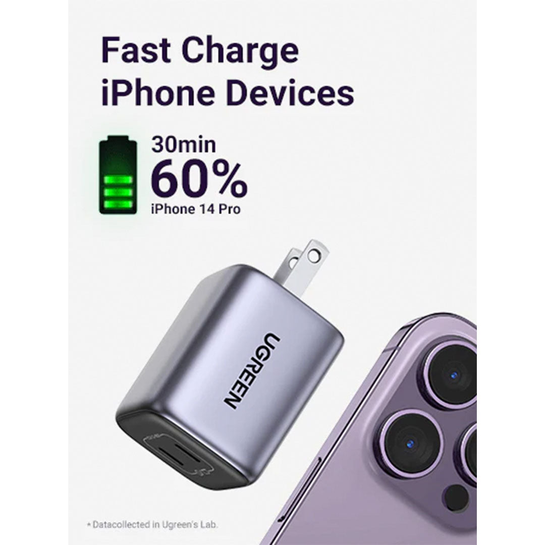UGREEN CD294 90572 Nexode Cargador Gan 2USB-C 45W