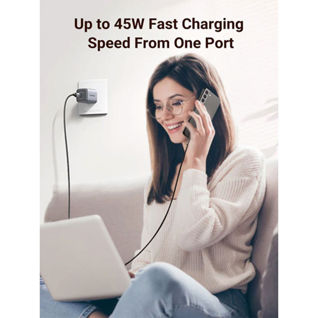 UGREEN CD294 90572 Nexode Cargador Gan 2USB-C 45W