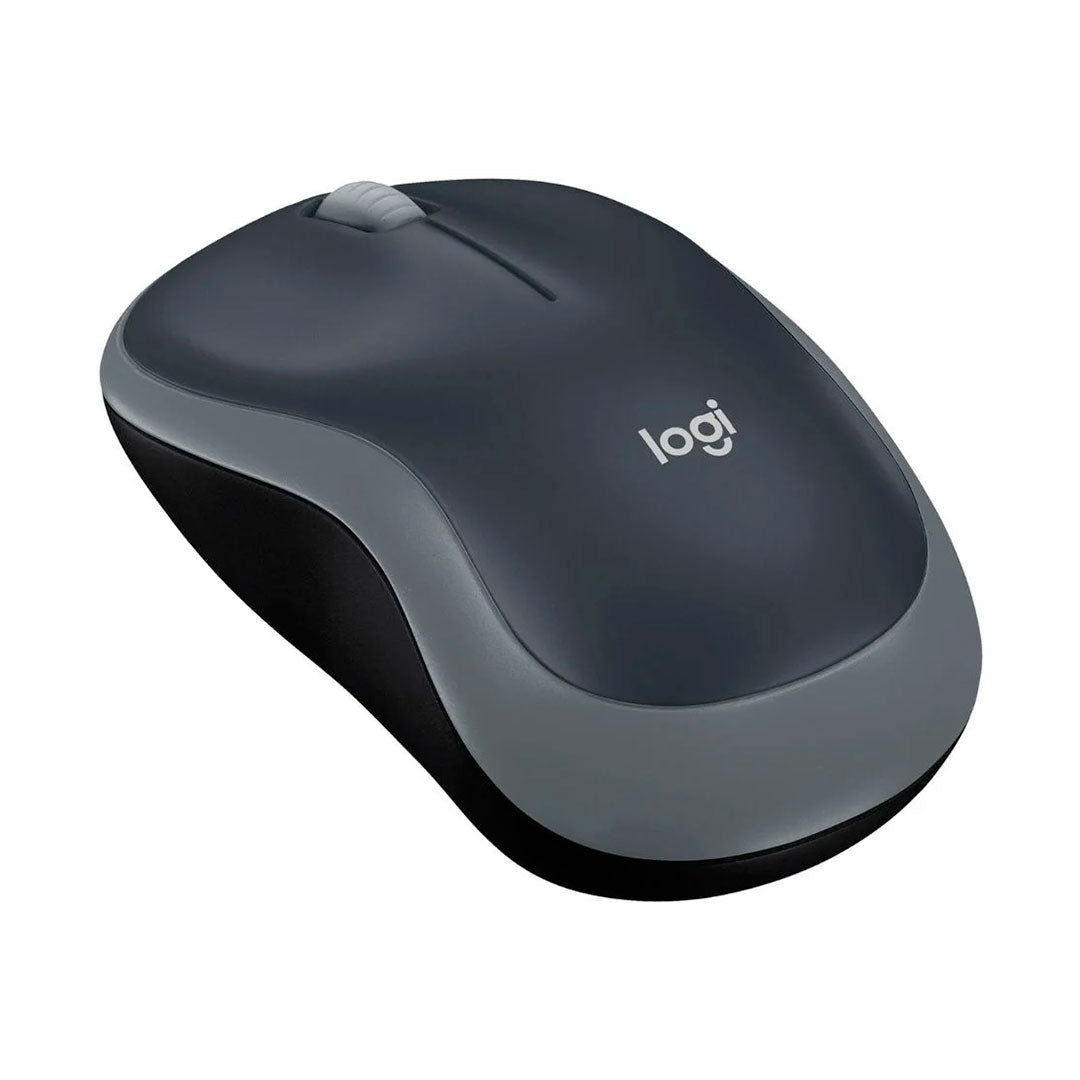 LOGITECH M185 Mouse inalámbrico compacto negro, USB 2.4GHz, 1000dpi, 910-002225
