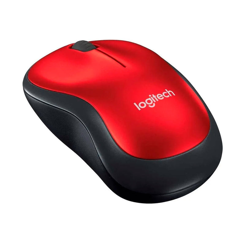 LOGITECH 910-003635 Mouse inalámbrico M185 compacto Rojo